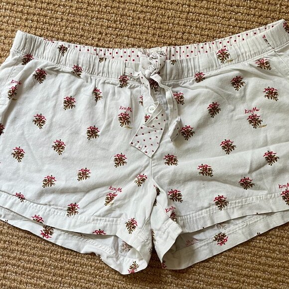 J Crew Winter Pajama Shorts - Size Small - Picture 1 of 5